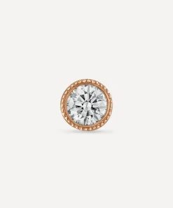 Maria Tash Earrings|Earrings^18ct 2.5mm Scalloped Set Diamond Threaded Stud Earring