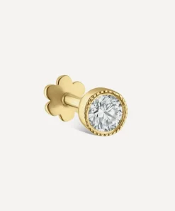 Maria Tash Earrings|Earrings^18ct 2.5mm Scalloped Set Diamond Threaded Stud Earring