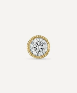 Maria Tash Earrings|Earrings^18ct 2.5mm Scalloped Set Diamond Threaded Stud Earring