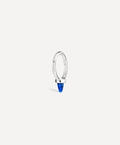 Maria Tash Earrings|Earrings^14ct 8mm Single Short Lapis Spike Non-Rotating Single Hoop Earring
