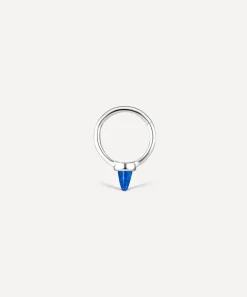 Maria Tash Earrings|Earrings^14ct 8mm Single Short Lapis Spike Non-Rotating Single Hoop Earring