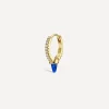Maria Tash Earrings|Earrings^18ct 8mm Single Short Lapis Spike Diamond Eternity Single Hoop Earring