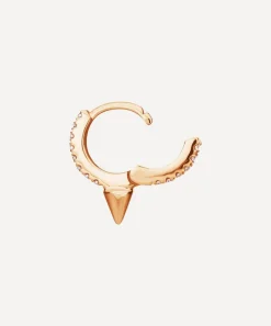 Maria Tash Earrings|Earrings^18ct 6.5mm Single Short Spike Diamond Eternity Hoop Earring