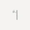 Maria Tash Earrings|Earrings^18ct 18mm Square Diamond Pave Bar Threaded Stud Earring