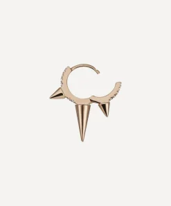 Maria Tash Earrings|Earrings^18ct 8mm Triple Long Spike Diamond Eternity Hoop Earring