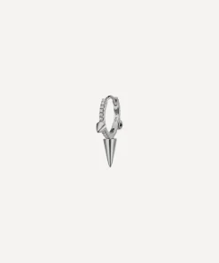 Maria Tash Earrings|Earrings^18ct 9.5mm Triple Long Spike Diamond Eternity Hoop Earring