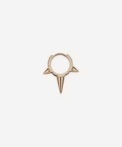 Maria Tash Earrings|Earrings^18ct 9.5mm Triple Long Spike Diamond Eternity Hoop Earring