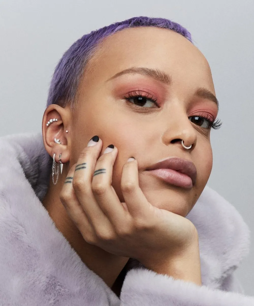 Maria Tash Earrings|Earrings^14ct 8mm Triple Long Spike Hoop Earring