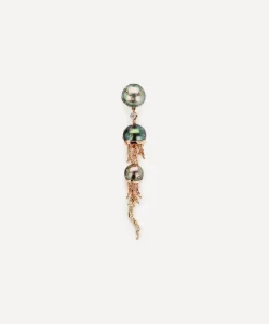Bibi van der Velden Earrings|Earrings^18ct Rose Gold Jellyfish Tahitian Pearl and Diamond Drop Earring