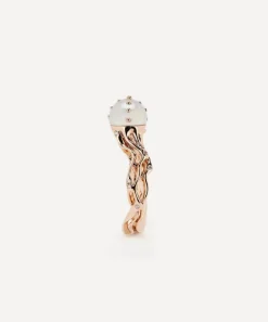 Bibi van der Velden Rings|Rings^18ct Rose Gold Jellyfish White Pearl Ring