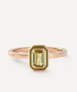 Selim Mouzannar Rings|Rings^18ct Rose Gold Mina Olive Green Tourmaline Ring