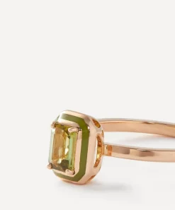 Selim Mouzannar Rings|Rings^18ct Rose Gold Mina Olive Green Tourmaline Ring