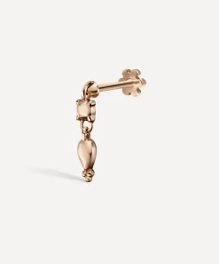 Maria Tash Earrings|Earrings^14ct Single Tassel Threaded Charm Earring