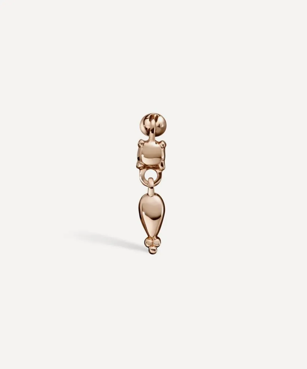 Maria Tash Earrings|Earrings^14ct Single Tassel Threaded Charm Earring