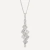Kojis Necklaces|Necklaces^18ct White Gold Abstract Diamond Pendant Necklace