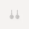 Dinny Hall Earrings|Earrings^14ct White Gold Celandine Diamond Drop Hoop Earrings