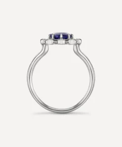 Dinny Hall Rings^14ct White Gold Celandine Tanzanite and Diamond Ring