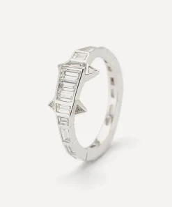 Bibi van der Velden Rings|Rings^18ct White Gold Diamond Alligator Ring