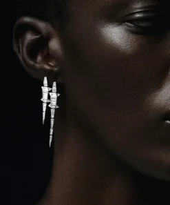 Bibi van der Velden Earrings|Earrings^18ct White Gold Diamond Alligator Drop Earring