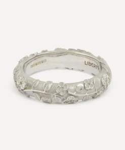 Liberty Rings|Rings^9ct White Gold Diamond Blossom Ring