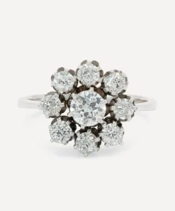 Kojis Rings|Rings^14ct White Gold Diamond Cluster Ring