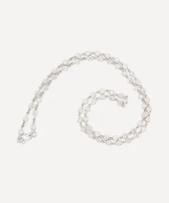 Kojis Necklaces|Necklaces^18ct White Gold Diamond Station Necklace
