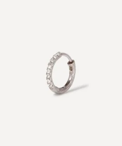 Annoushka Earrings|Earrings^18ct White Gold Dusty Diamonds Large Hoop Earring