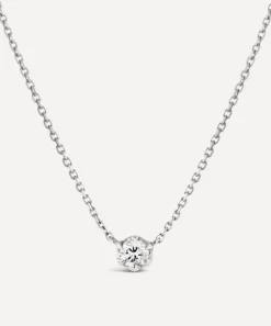Dinny Hall Necklaces^18ct White Gold Elyhara Diamond Pendant Necklace