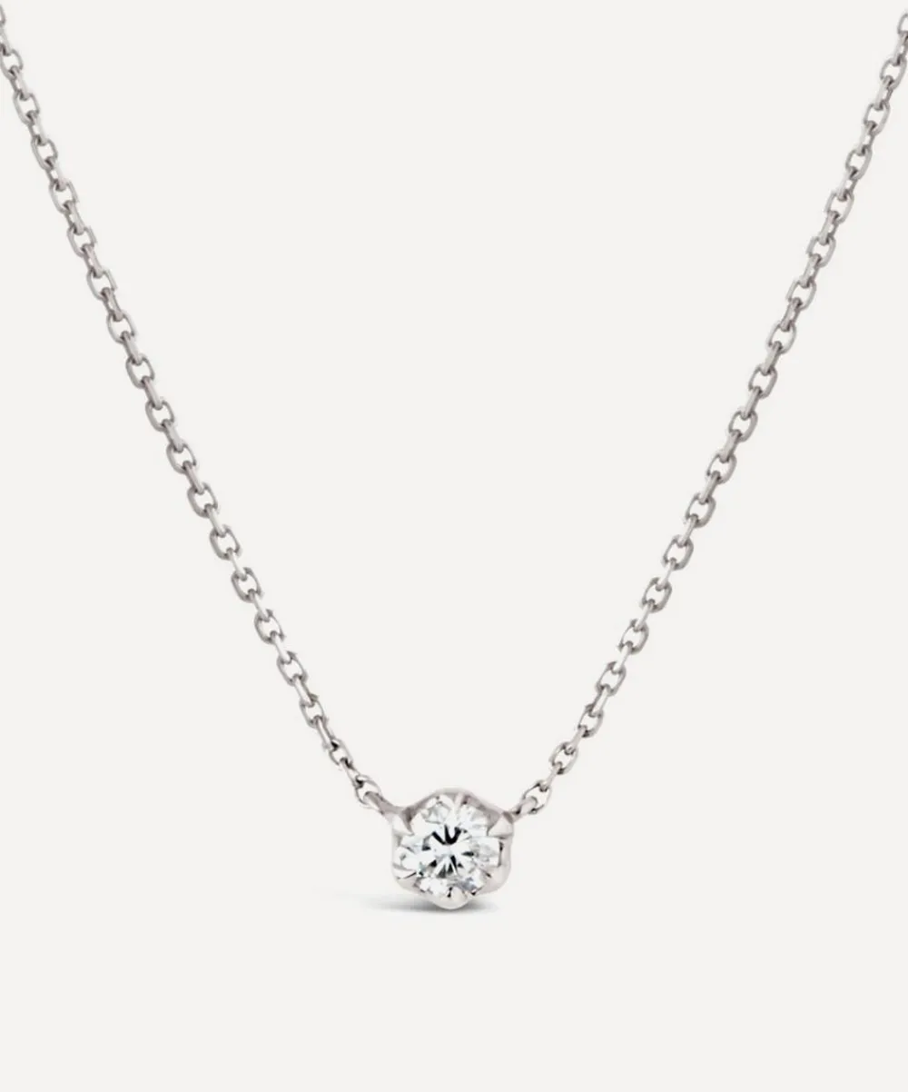 Dinny Hall Necklaces^18ct White Gold Elyhara Diamond Pendant Necklace