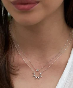 Dinny Hall Necklaces^18ct White Gold Elyhara Diamond Pendant Necklace