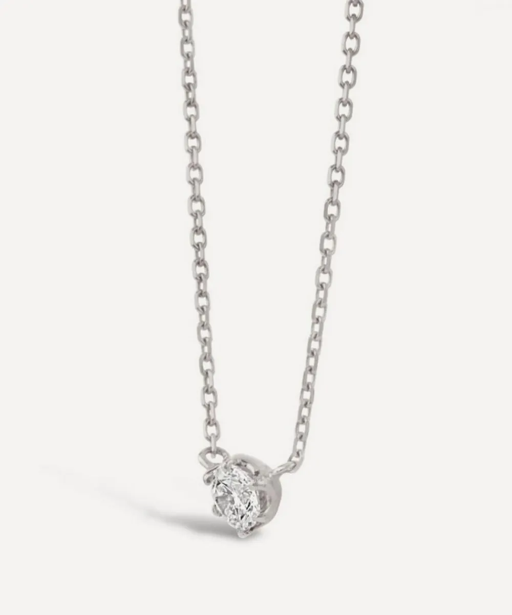 Dinny Hall Necklaces^18ct White Gold Elyhara Diamond Pendant Necklace