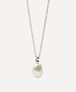 Missoma Necklaces|Necklaces^14ct White Gold Fine Baroque Pearl Pendant Necklace