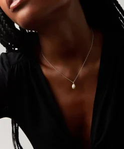 Missoma Necklaces|Necklaces^14ct White Gold Fine Baroque Pearl Pendant Necklace