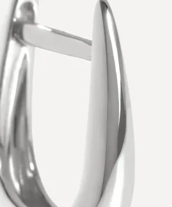 Missoma Earrings|Earrings^14ct White Gold Fine Claw Huggie Hoop Earrings