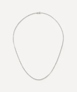 Missoma Necklaces|Necklaces^14ct White Gold Fine Diamond Tennis Necklace