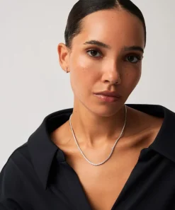 Missoma Necklaces|Necklaces^14ct White Gold Fine Diamond Tennis Necklace