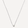 Missoma Necklaces|Necklaces^14ct White Gold Fine Diamond Solitaire Pendant Necklace