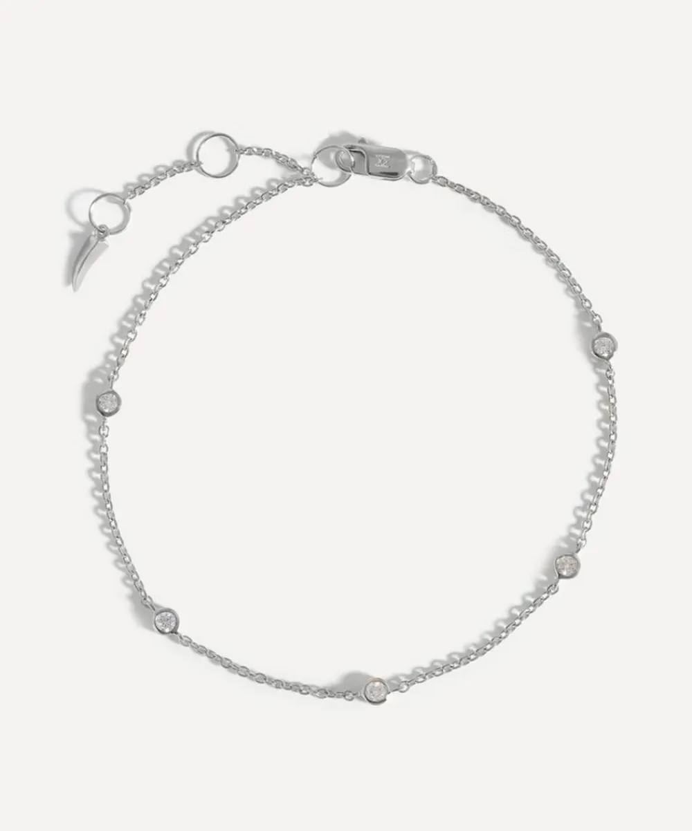 Missoma Bracelets|Bracelets^14ct White Gold Fine Floating Diamond Bracelet