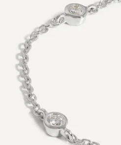 Missoma Bracelets|Bracelets^14ct White Gold Fine Floating Diamond Bracelet