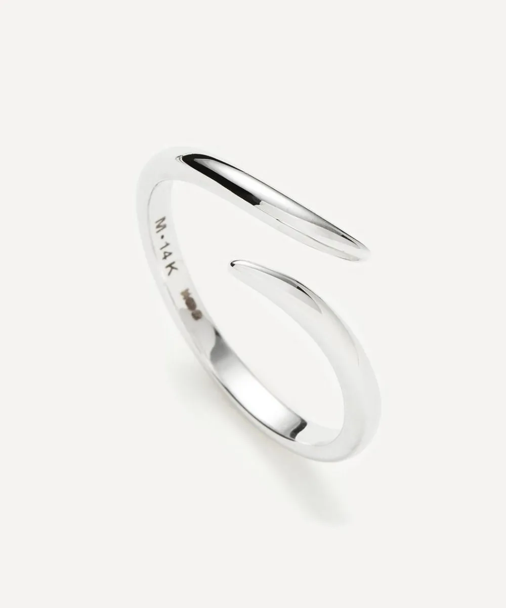 Missoma Rings^14ct White Gold Fine Open Claw Ring