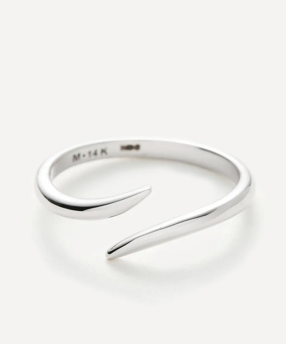 Missoma Rings^14ct White Gold Fine Open Claw Ring