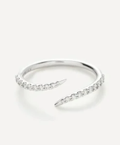 Missoma Rings^14ct White Gold Fine Open Claw Ring