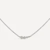 Dinny Hall Necklaces^9ct White Gold Shuga Created Diamond Tapering Scoop Necklace