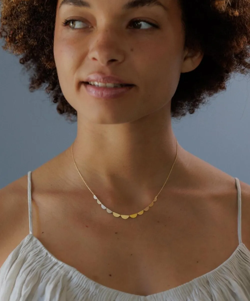 Sia Taylor Necklaces|Necklaces^18ct-24ct Gold Moon Rise Necklace