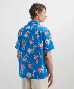 Liberty Shirts^Cuban Collar Tana Lawn™ Cotton Shirt in Leighton’s Mural