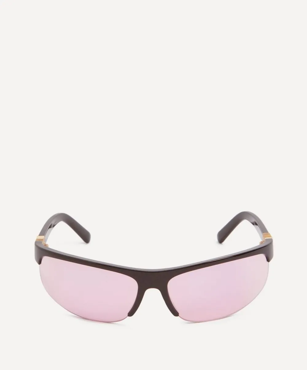 Miu Miu Sunglasses & Glasses^Curved Acetate Sunglasses