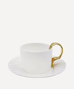 Twig New York Mugs^Cutlery Fork Handle Cup and Saucer