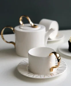 Twig New York Mugs^Cutlery Fork Handle Cup and Saucer