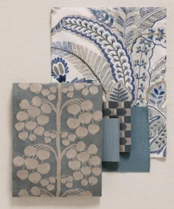 Liberty Interiors Furnishing Fabrics^Cypress Stitch in Lapis