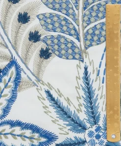 Liberty Interiors Furnishing Fabrics^Cypress Stitch in Lapis